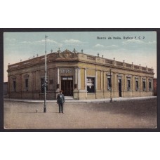 RUFINO SANTA FE ARGENTINA ANTIGUA TARJETA POSTAL BANCO DE ITALIA